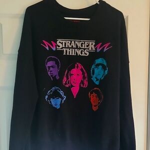 Black Stranger Things Graphic Sweatshirt RUNS SMALL.